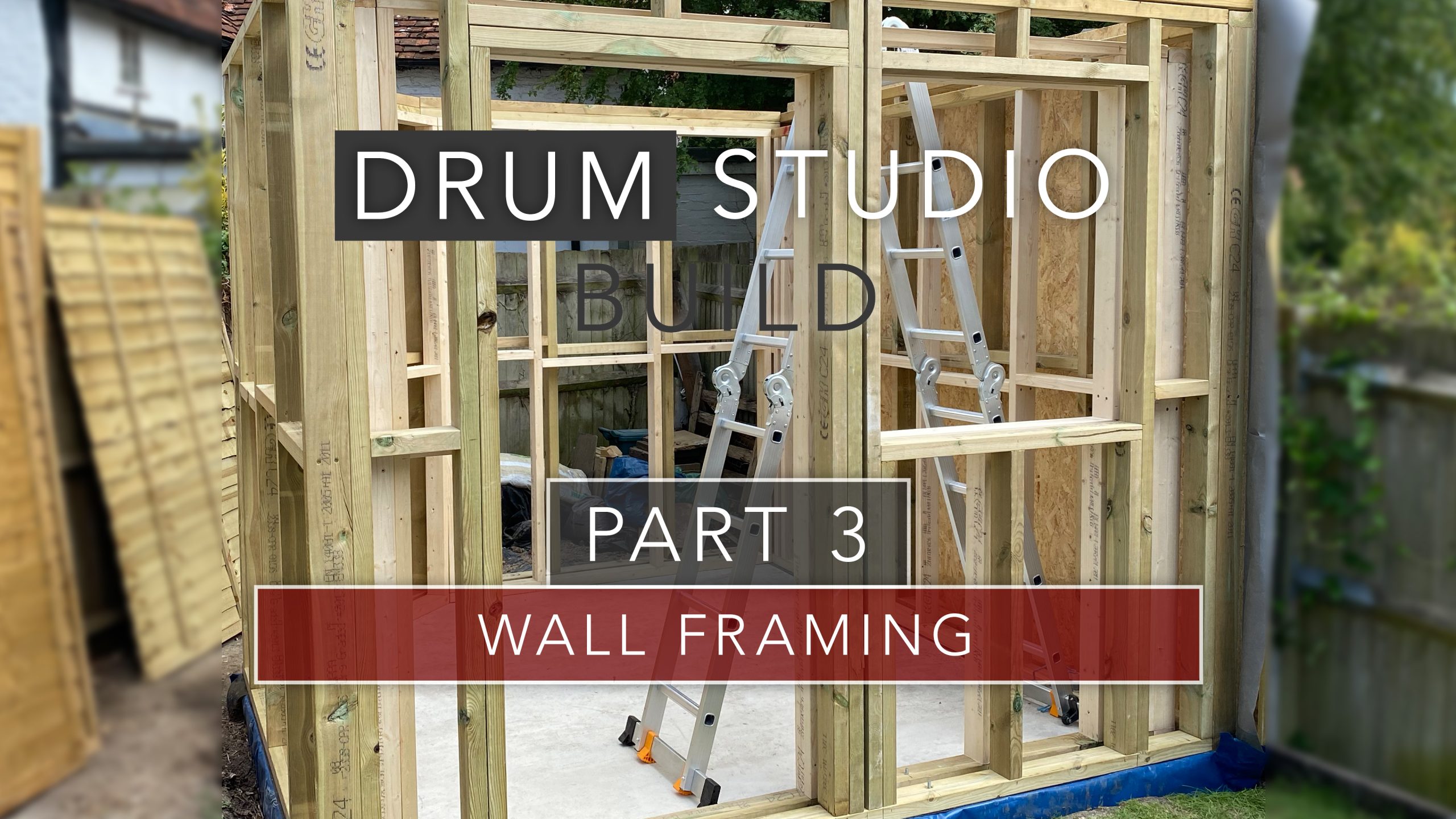 Easy guide to build interior and exterior timber framed walls for a garden room 1 timber framed walls